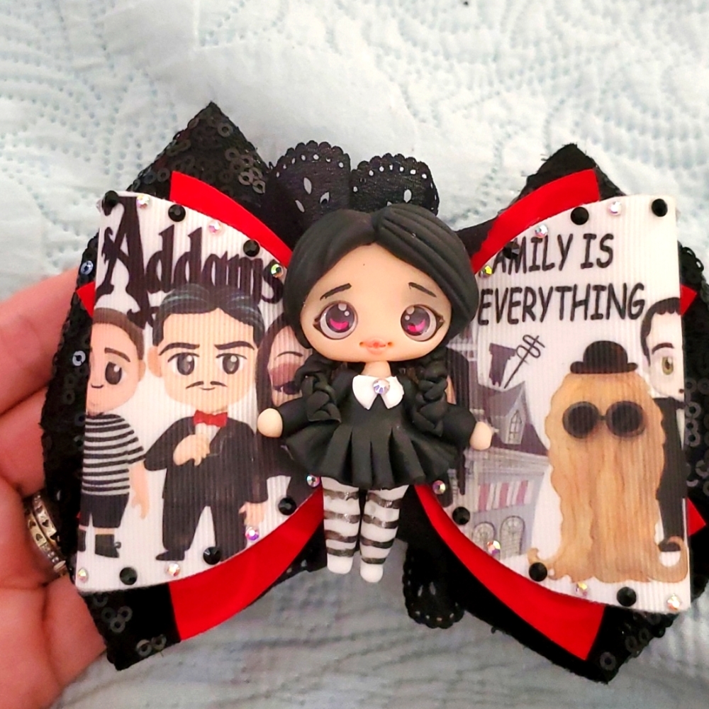 Adams family couture bow